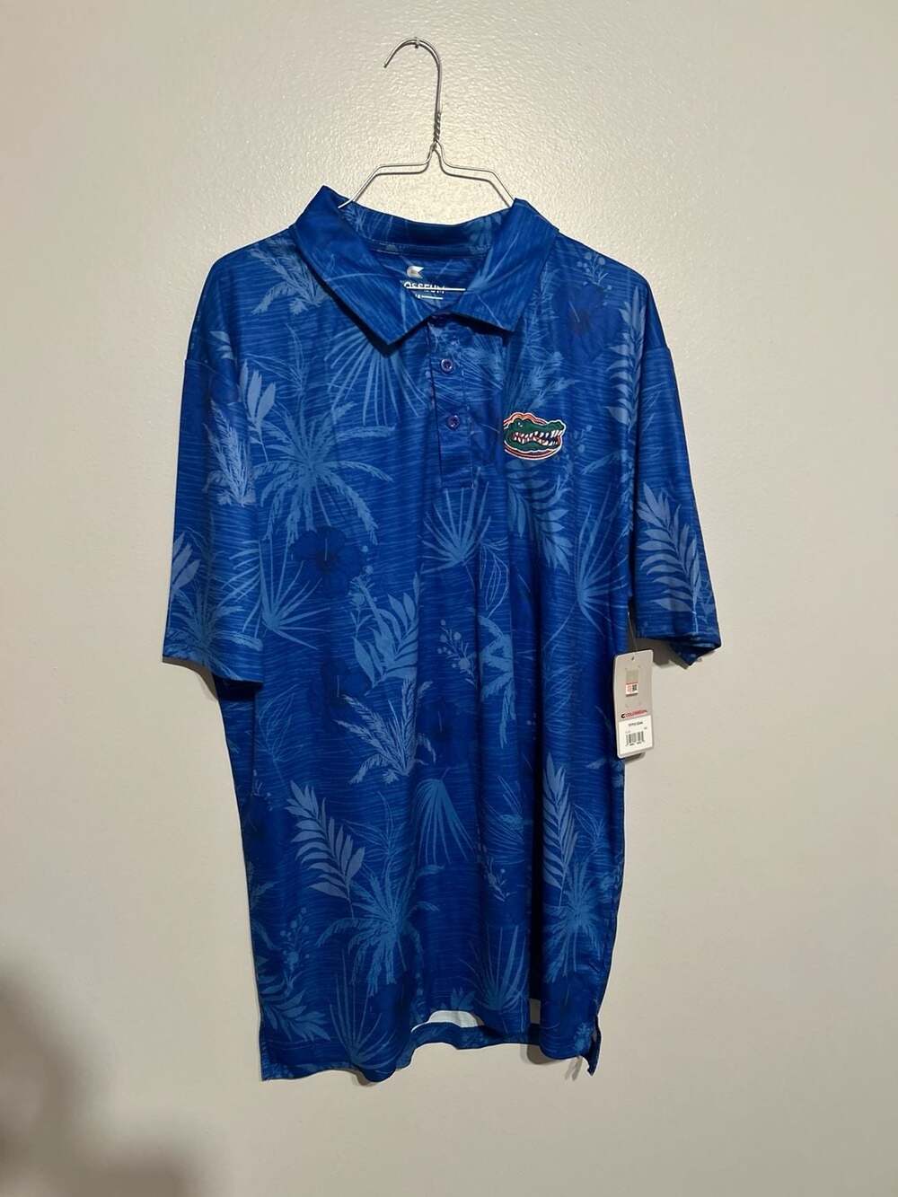 Colosseum NCAA Florida Gators Palms Team Polo Shirt - Royal Blue